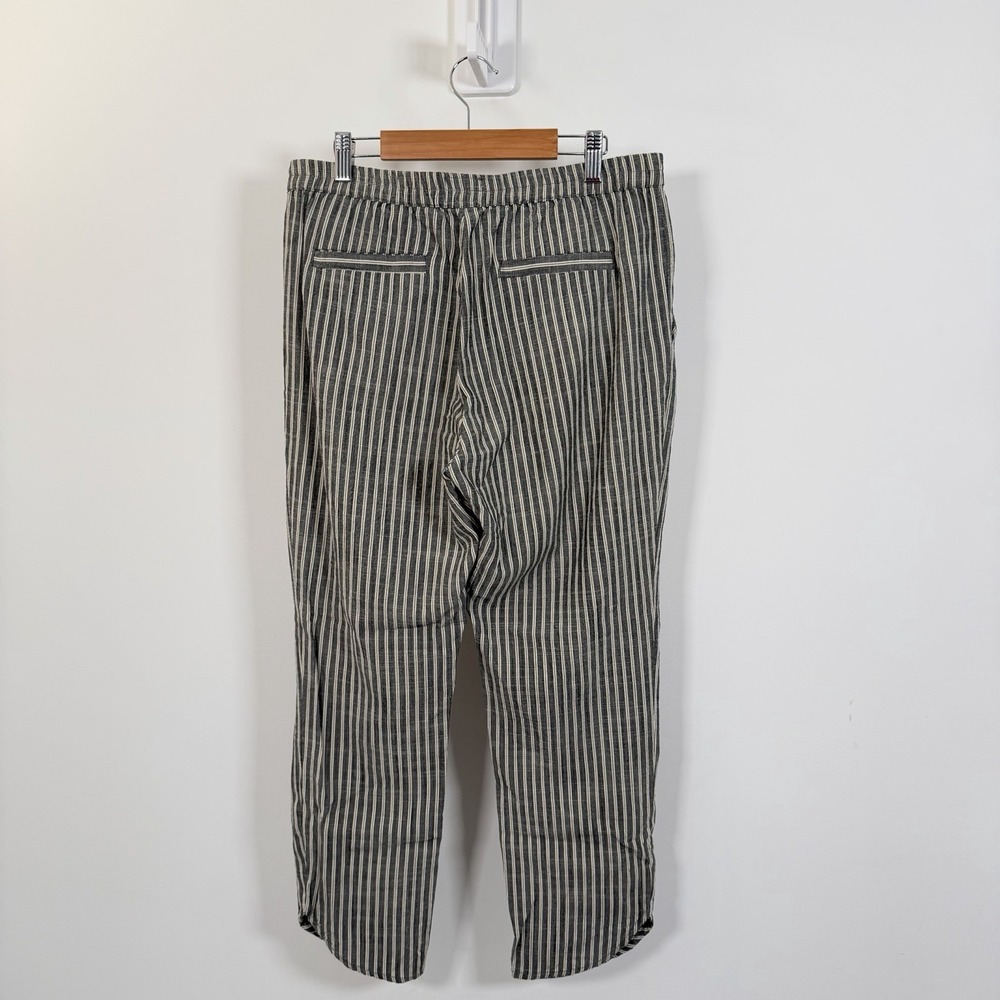Marine Layer Allison Pant Womens Medium Gray Striped Boho Beach Minimalist 10185 - Picture 2 of 11